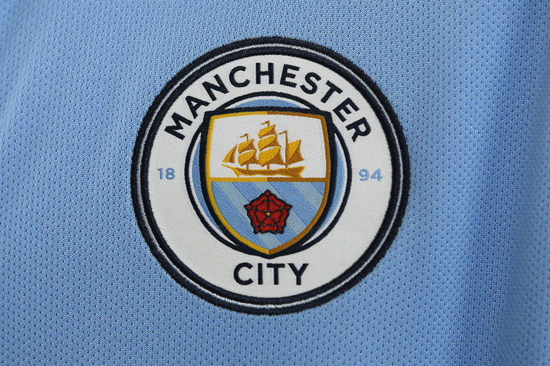 General view of the Manchester City badge . Photo: Reuters